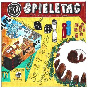 Die Spiele Activity und Bloc by Bloc Uprising und ein veganer Glühwein-Kuchen.